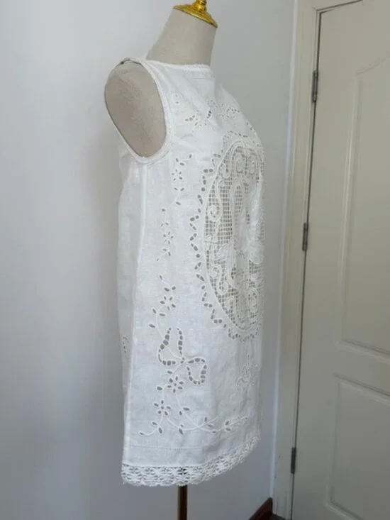 DOEN lucina embroidered linen mini dress - Picture 7 of 14